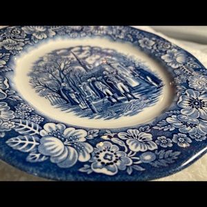 RARE Liberty Blue IRONSTONE 7” Salad Plate
